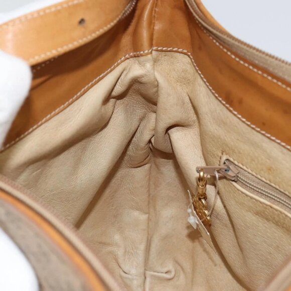 GUCCI Micro GG Supreme Shoulder Bag PVC Beige Gold 001 256 1324 Auth BA7242 - Picture 11 of 16